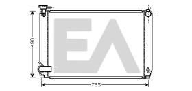 ElectroAuto 31R71231 - RADIADOR->APLICACION ORIGINAL LEXUS
