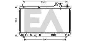 ElectroAuto 31R71261 - RADIADOR->APLICACION ORIGINAL LEXUS