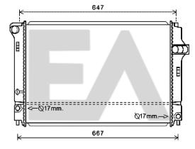 ElectroAuto 31R71280 - RADIADOR->APLICACION ORIGINAL TOYOT