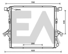 ElectroAuto 31R77001 - RADIADOR->APLICACION ORIGINAL VOLKS