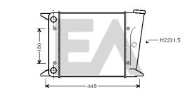 ElectroAuto 31R77004 - RADIADOR->APLICACION ORIGINAL VOLKS