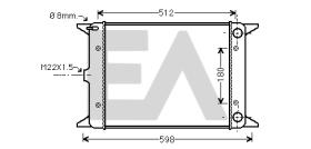 ElectroAuto 31R77007 - RADIADOR->APLICACION ORIGINAL VOLKS