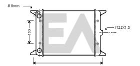 ElectroAuto 31R77014 - RADIADOR->APLICACION ORIGINAL VOLKS