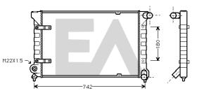 ElectroAuto 31R77022 - RADIADOR->APLICACION ORIGINAL VOLKS