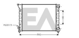 ElectroAuto 31R77029 - RADIADOR->APLICACION ORIGINAL VOLKS