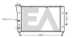 ElectroAuto 31R77033 - RADIADOR->APLICACION ORIGINAL VOLKS