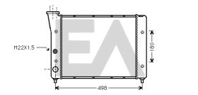 ElectroAuto 31R77034 - RADIADOR->APLICACION ORIGINAL VOLKS
