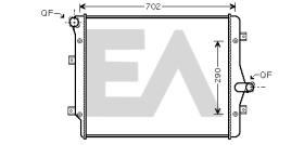 ElectroAuto 31R77050 - RADIADOR AGUA VOLKSWAGEN