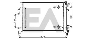 ElectroAuto 31R77062 - RADIADOR->APLICACION ORIGINAL VOLKS