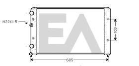 ElectroAuto 31R77083 - RADIADOR AGUA VOLKSWAGEN