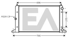 ElectroAuto 31R77094 - RADIADOR->APLICACION ORIGINAL FORD