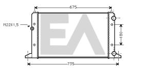 ElectroAuto 31R77098 - RADIADOR->APLICACION ORIGINAL VOLKS