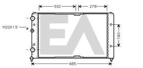 ElectroAuto 31R77104 - RADIADOR->APLICACION ORIGINAL SEAT