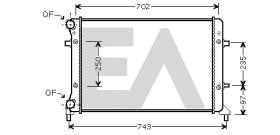 ElectroAuto 31R77107 - RADIADOR AGUA VOLKSWAGEN