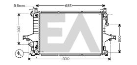 ElectroAuto 31R78031 - RADIADOR->APLICACION ORIGINAL VOLVO