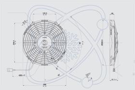 ElectroAuto 32D0003 - ELECTROVENTILADOR(12V)SPAL ESTANDAR