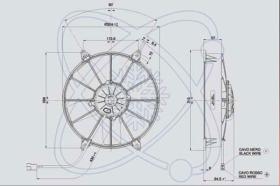 ElectroAuto 32E0007 - ELECTROVENTILADOR(12V)SPAL ESTANDAR