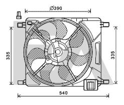 ElectroAuto 33V14001 - VENTILADOR->APLICACION ORIGINAL CHE