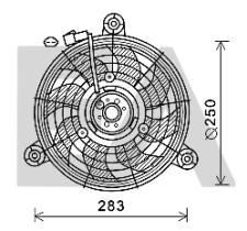 ElectroAuto 33V14003 - VENTILADOR->APLICACION ORIGINAL DAE