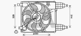 ElectroAuto 33V14004 - VENTILADOR->APLICACION ORIGINAL CHE