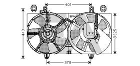 ElectroAuto 33V18014 - VENTILADOR->APLICACION ORIGINAL NIS