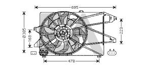 ElectroAuto 33V22004 - VENTILADOR->APLICACION ORIGINAL FOR