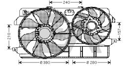 ElectroAuto 33V22029 - ELECTROVENTILADOR FORD