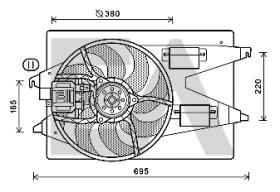 ElectroAuto 33V22044 - ELECTROVENTILADOR FORD