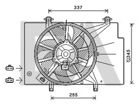 ElectroAuto 33V22046 - ELECTROVENTILADOR FORD