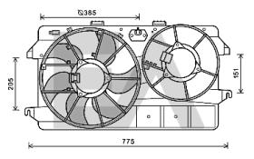 ElectroAuto 33V22062 - ELECTROVENTILADOR FORD