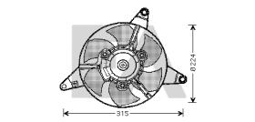 ElectroAuto 33V25002 - VENTILADOR->APLICACION ORIGINAL FIA