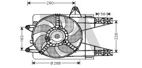 ElectroAuto 33V25003 - VENTILADOR->APLICACION ORIGINAL FIA