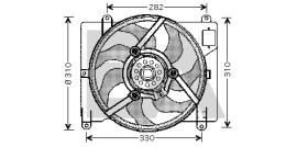 ElectroAuto 33V25007 - VENTILADOR->APLICACION ORIGINAL FIA