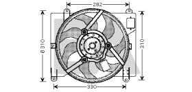 ElectroAuto 33V25008 - VENTILADOR->APLICACION ORIGINAL FIA