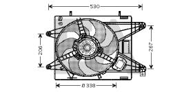 ElectroAuto 33V25010 - VENTILADOR->APLICACION ORIGINAL FIA