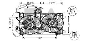 ElectroAuto 33V25014 - VENTILADOR->APLICACION ORIGINAL FIA