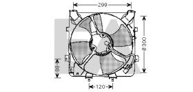 ElectroAuto 33V26021 - VENTILADOR->APLICACION ORIGINAL HON