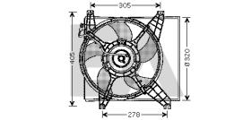 ElectroAuto 33V28004 - VENTILADOR->APLICACION ORIGINAL HYU