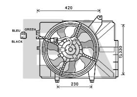 ElectroAuto 33V28029 - VENTILADOR->APLICACION ORIGINAL HYU