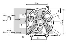 ElectroAuto 33V28031 - VENTILADOR->APLICACION ORIGINAL HYU