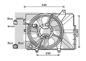 ElectroAuto 33V28032 - VENTILADOR->APLICACION ORIGINAL HYU