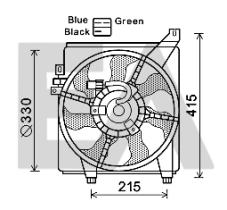 ElectroAuto 33V28034 - VENTILADOR->APLICACION ORIGINAL HYU