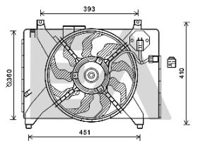 ElectroAuto 33V28036 - VENTILADOR->APLICACION ORIGINAL HYU