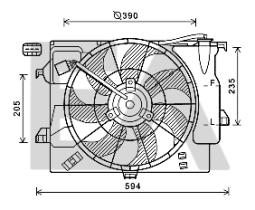 ElectroAuto 33V28041 - VENTILADOR->APLICACION ORIGINAL HYU