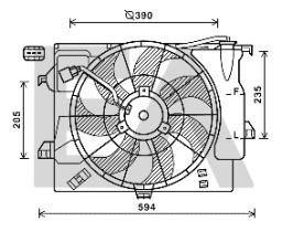 ElectroAuto 33V28046 - VENTILADOR->APLICACION ORIGINAL HYU