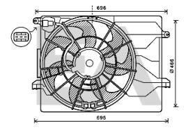 ElectroAuto 33V28049 - VENTILADOR->APLICACION ORIGINAL HYU