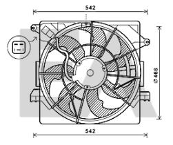 ElectroAuto 33V28051 - VENTILADOR->APLICACION ORIGINAL HYU