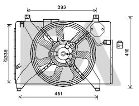 ElectroAuto 33V28052 - VENTILADOR->APLICACION ORIGINAL HYU