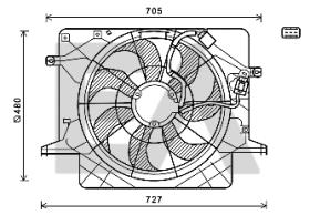 ElectroAuto 33V28055 - VENTILADOR->APLICACION ORIGINAL HYU