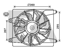 ElectroAuto 33V28056 - VENTILADOR->APLICACION ORIGINAL HYU